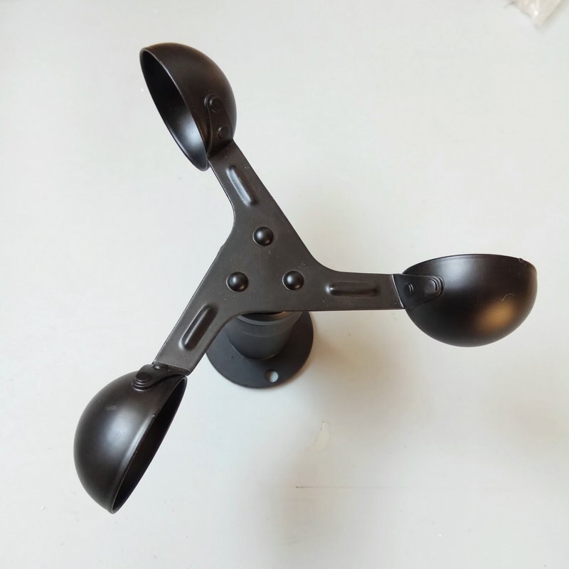 Pulse Signal Wind Sensor Digital Anemometer Pulse Signal Output Aluminum Alloy Wind Speed Sensor Anemometer Anemometer