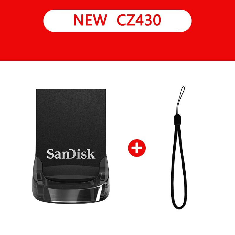 SanDisk-unidad Flash USB con adaptador MicroUSB, unidad Flash USB 3,1 3,0, 256GB, 128GB, 64GB, 32GB, 16GB y 8GB: 64 GB / SDCZ430-1