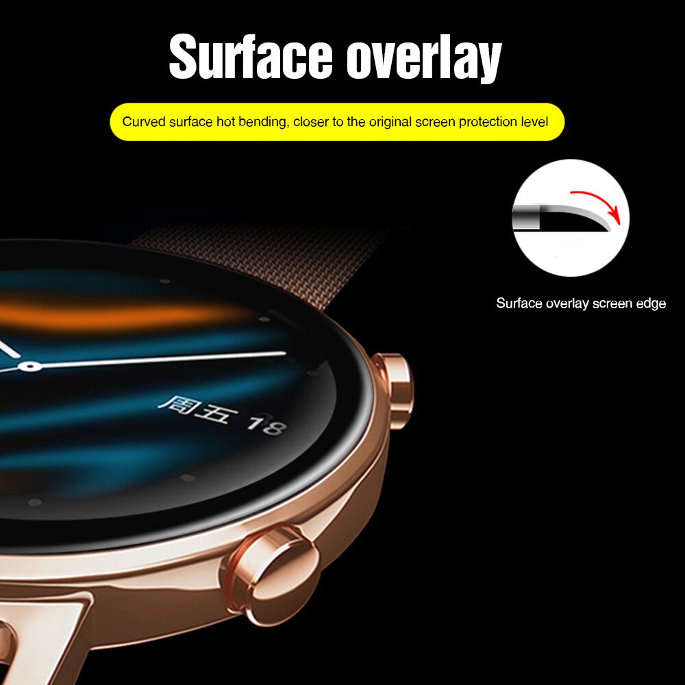 Beschermende Film Voor Huawei Horloge Gt 2 Screen Protectors GT2 46Mm 42Mm Smart Horloge Glas Accessoires Protector Reloj inteligente