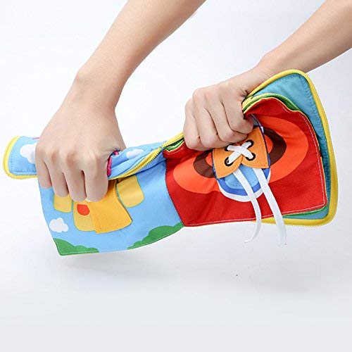 Beiens 9 Thema Fühlte Ruhig Bücher Ultra Soft Baby Bücher Touch und Fühlen Tuch Buch, 3D Bücher Stoff Aktivität für Babys/Kleinkinder