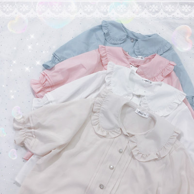 Lolita-robe d'été à bretelles pour filles, style japonais, JSK, Kawaii: White shirt