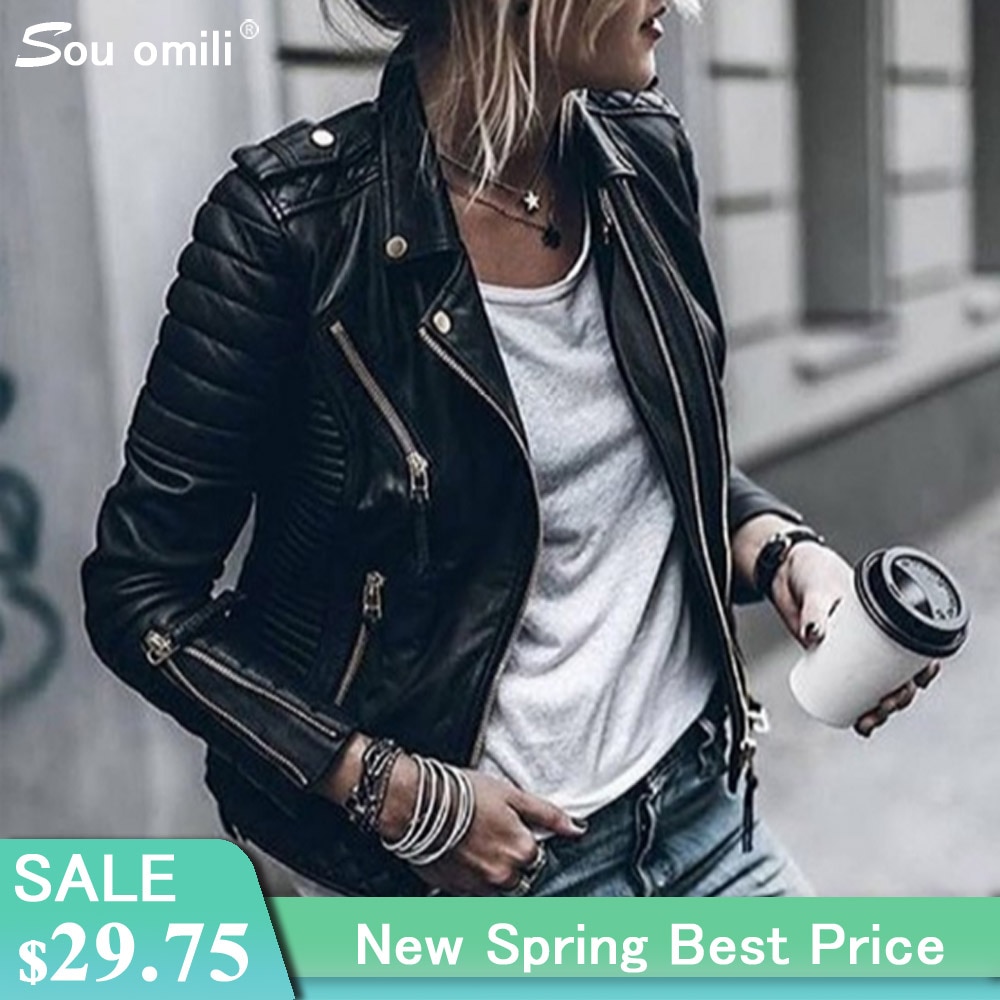 Veste en similicuir femme, bleu losengé, Punk à Rivet, veste en similicuir, jaquetas couro Casaco