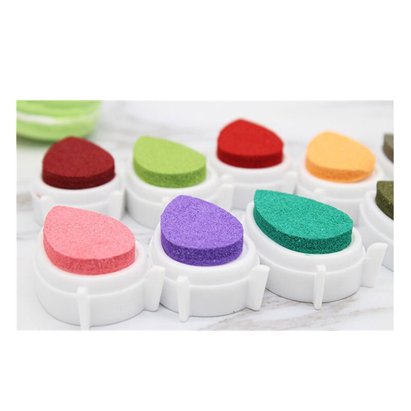 Sponge Daubers Inkpads set Finger Painting Sponge Finger Cots for Scrapbooking Decorative Painting tool Art Craft Supplies