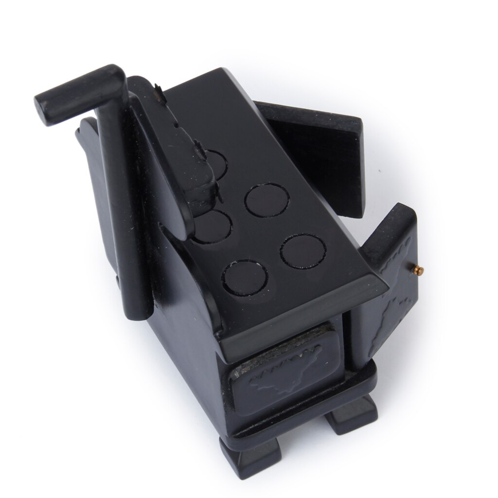 Vintage Wood Miniature Kitchen Stove Cooker Black for Dollhouse Furniture Accessory