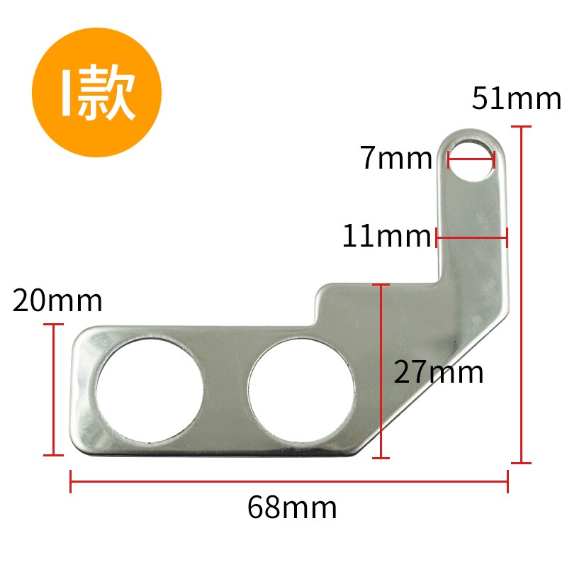 12V Stainless Steel LED Motorcycle Switch ON-OFF Handlebar Adjustable Mount Waterproof Switches Button Fog Light Warning Light: Model I