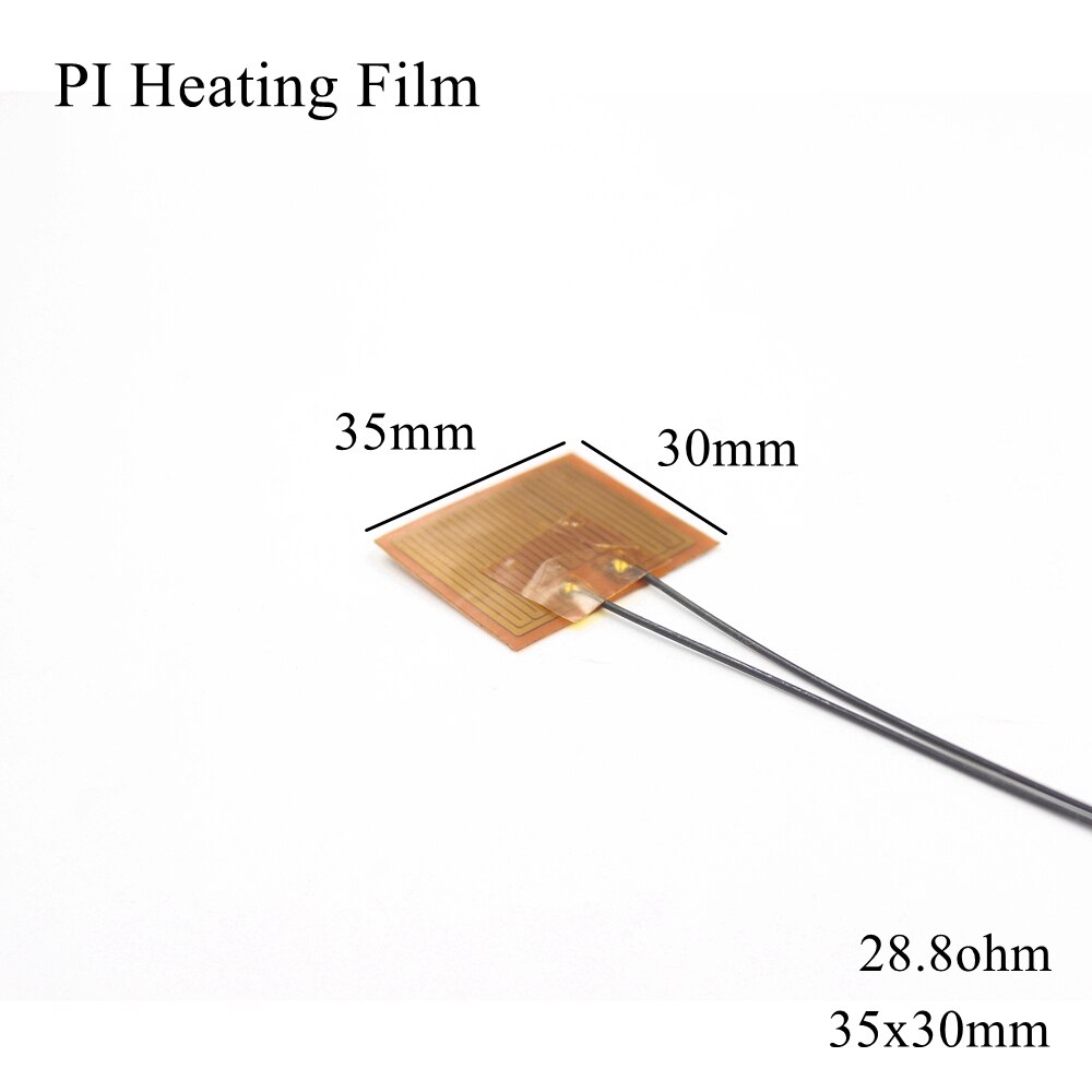 5V 12V 24V PI folia grzewcza płyta poliimidowa ogrzewanie elektryczny podgrzewany Panel Pad Mat Electrotherma elastyczna folia samoprzylepna grzałka oleju: 100x45mm