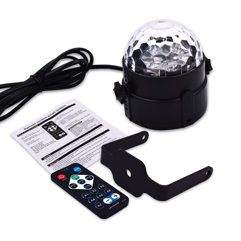 LED Disco Ball Party verlichting Sound Activated voor Partijen 7 Kleuren Water Wave Oceaan Projector Strobe Licht voor Thuis Podium bruiloft