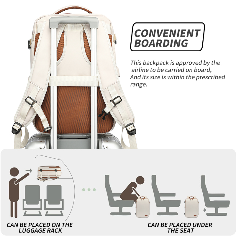 Mochila de viagem 40x20x30 cabine avião à prova dwaterproof água expansível weekender portátil com porta usb ryanair carry-on feminino masculino mochila