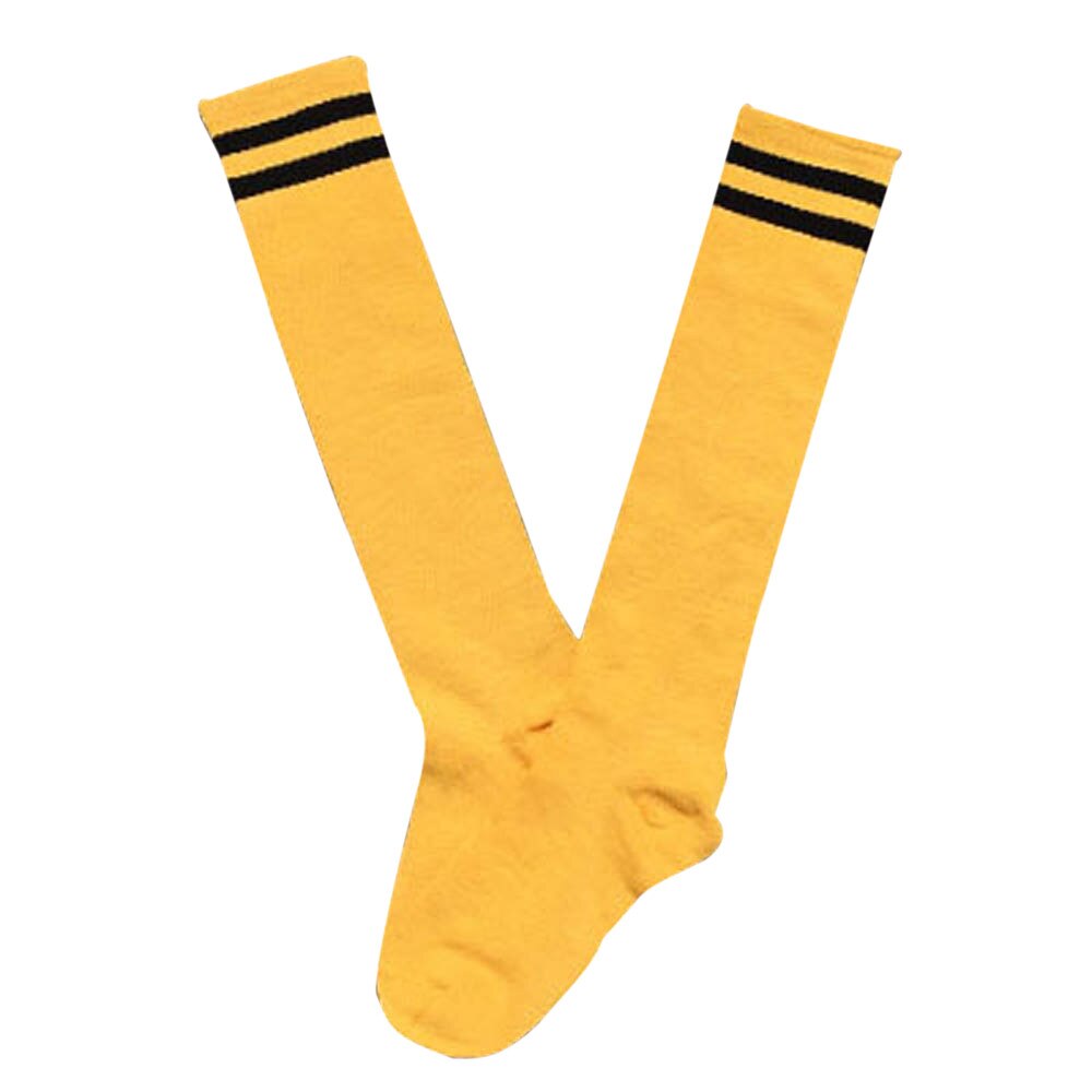Sport Football Soccer Long Socks Over Knee High Sock Baseball Hockey comfortable Sports Socks: Yellow
