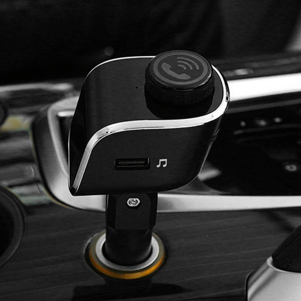 auto MP3 Vivavoce Trasmettitore FM Sigaretta Presa Accendisigari USB Alimentato Caricatore di Sostegno del Giocatore di Musica Della Carta di TF U-disk