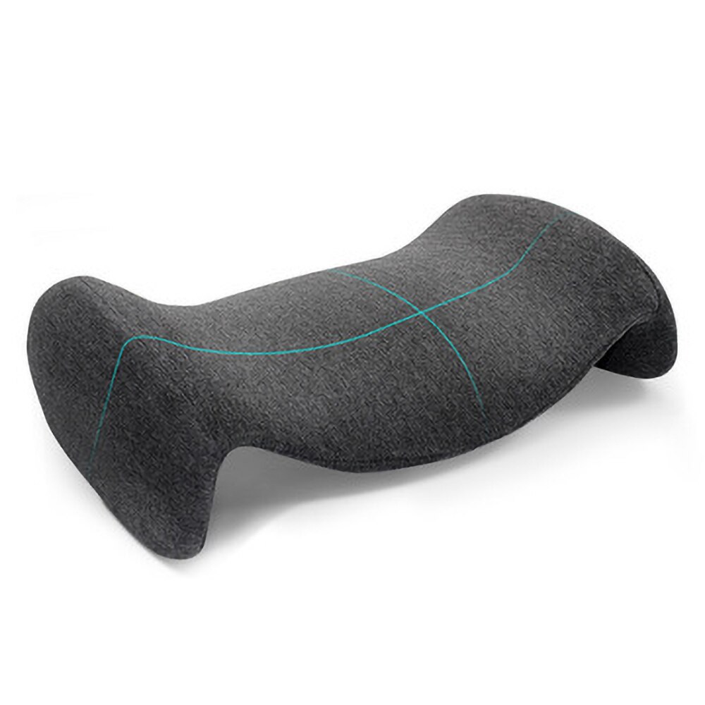 Almohadas ortopédicas de espuma viscoelástica para mujeres embarazadas, cojín de soporte para la cintura y la espalda, almohada de presión de rebote lento: Dark gray