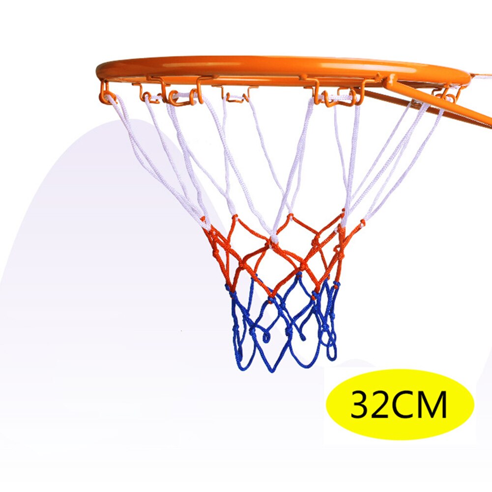 32cm Hanging Basketball Wall Mounted Goal Hoop Rim Net Iron Sports Netting Indoor Outdoor Children Basketball Rim