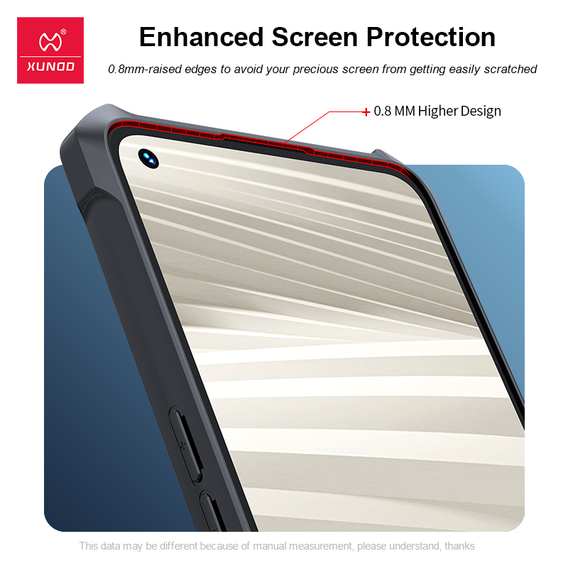 Caso gt2, xundd capa para realme gt2 caso à prova de choque transparente pára-choques capa do telefone para realme gt 2 neo master edition capa
