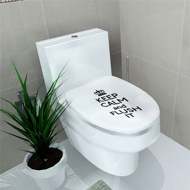 Vandtæt 3d toilet sæde væg klistermærke kunst havfisk wc piedestal pan dækning mærkater aftageligt badeværelse mærkater hjem indretning: B