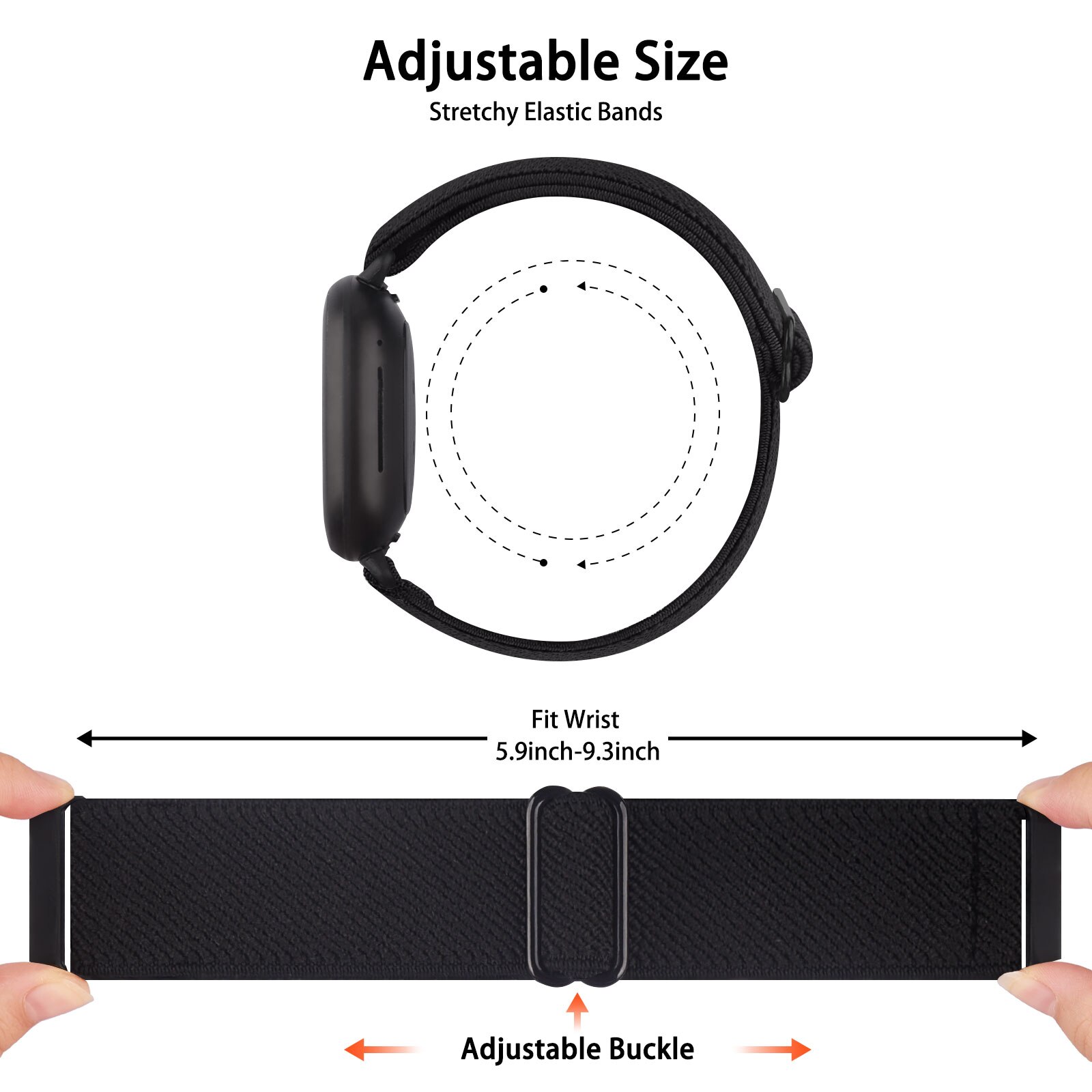 Nylon Elastische Band Voor Fitbit Versa 3 2 Band Verstelbare Ademend Horlogeband Sport Armband Band Voor Fitbit Versa 2 3 band