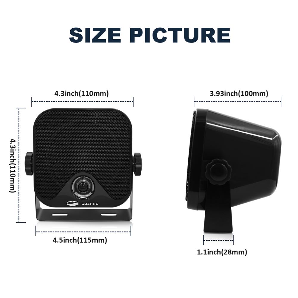 100W 4 Inch Waterproof Marine Speakers Heavy Duty Box Surface Mount Outdoor Speaker For UTV ATV RV Golf Carts Truck Motorcycle