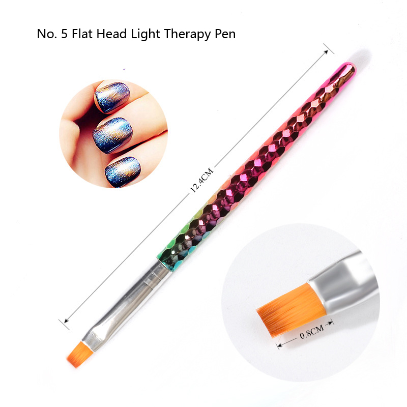 Navolution Gel Polnischen Nagel Pinsel Magie Farbe Allmählich Manikübetreffend Werkzeug Geschnitzt Gewinde Zeichnung Pinsel Stift Meerjungfrau Bleistift ho: 05PT