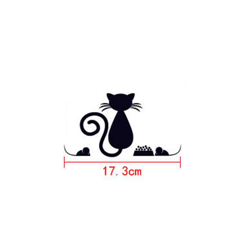 Lovely Cat Light Switch Home Wall Stickers Removable Kids Rooms DIY Home Decoration Cartoon Animals Wall Decals PVC Mural Art: 2