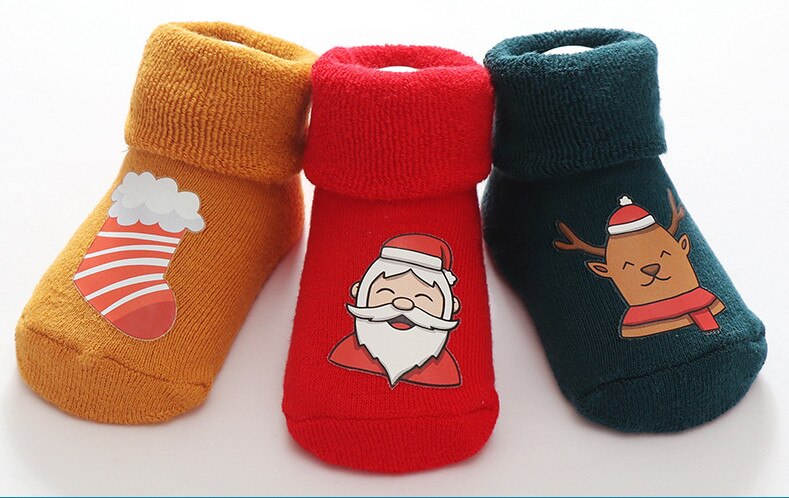 Goocheer 0-18Months Peuter Baby Meisje Jongen Kerst Mode Winter Anti-Slip Sokken Slipper Schoenen Laarzen Eerste Wandelaars: 7 / 18m
