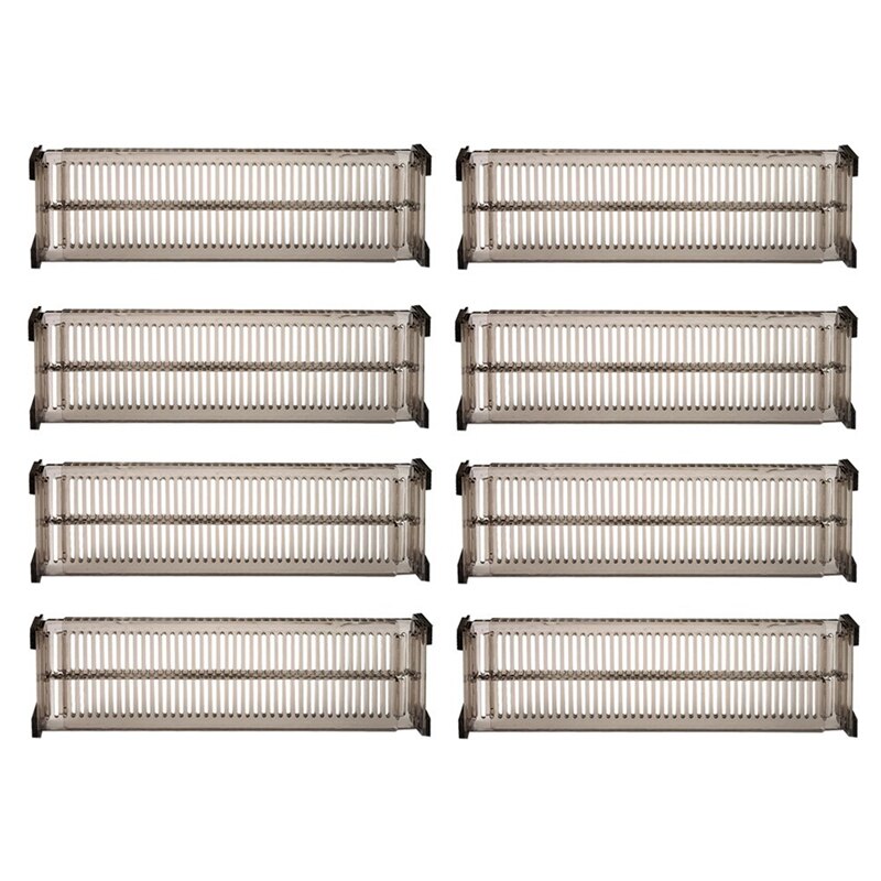 8 Pcs Verstelbare Lade Verdelers Diy Opbergkast Partitie Divider Voor Rommel Keuken Bestek Organisator Separator: Default Title