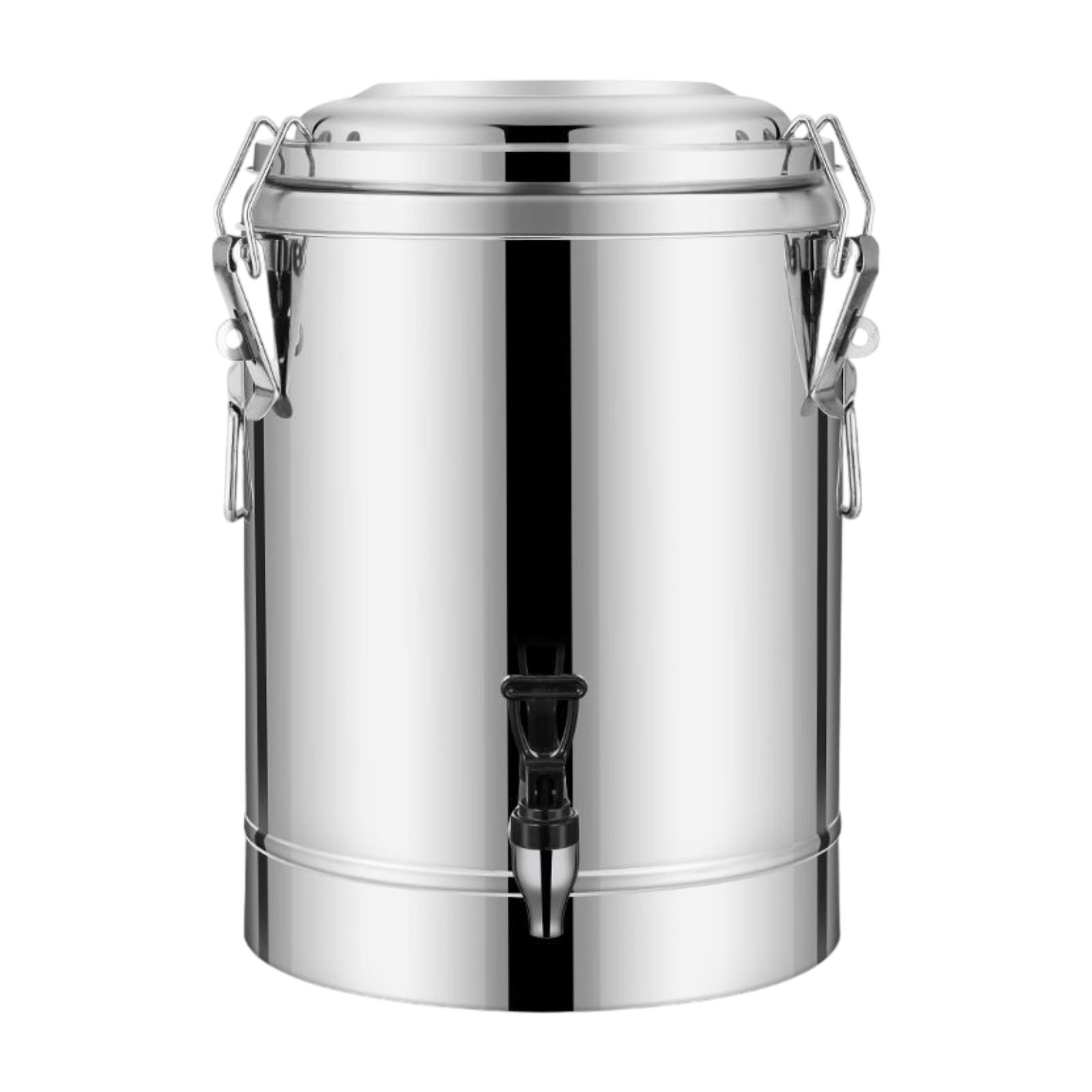 10L/20L/30L Insulated Bucket Stainless Steel Insulated Bucket Large Capacity Insulated Beverage Dispenser with Faucet