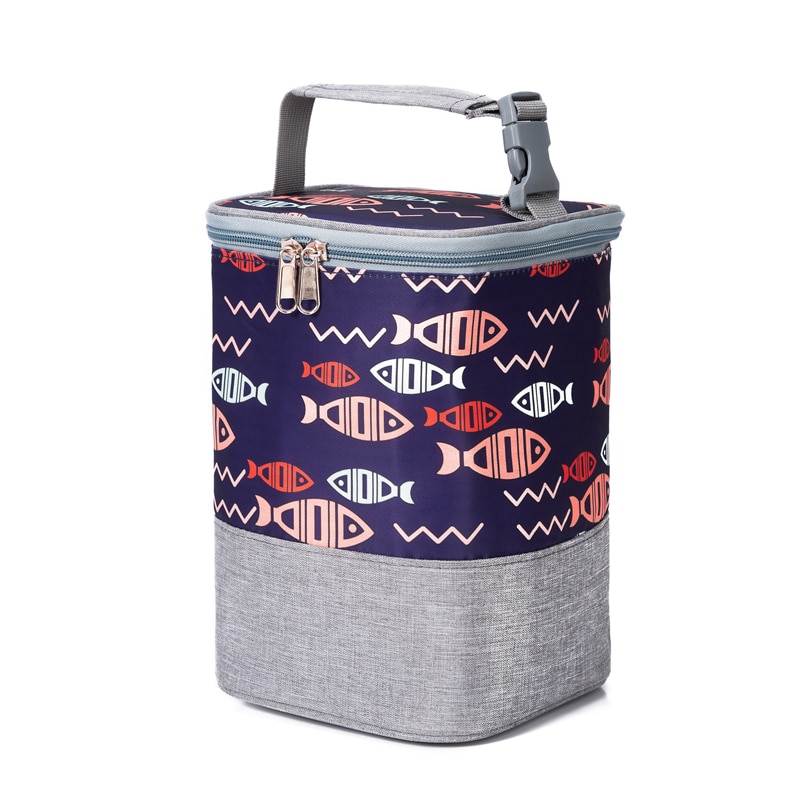 Heopono pronto para enviar qualidade bpa livre de alimentos cofre bonito pequena caixa de alimentos de refrigeração térmica saco térmico isolado para garrafa de bebê