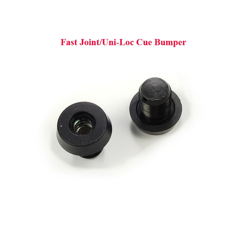 laatste Enkele 1 st zwart rubber met metalen schroef Cue Bumpers Biljart Zwembad Snel Joint/Uni-Loc bumper voor signalen/cue extension