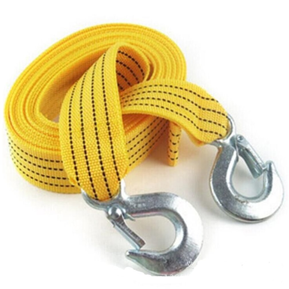 Car Emergency Pull Belt Traction Rope Of Self Driving Tool 3 Tons Double Nylon 4m Automobile Traction Rope