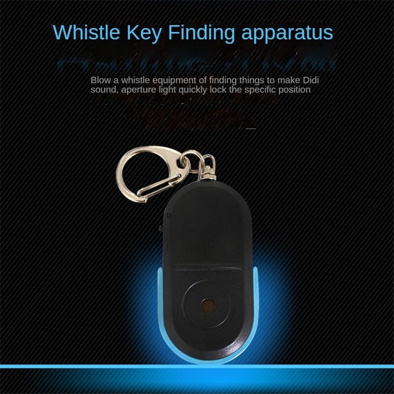 Allarme anti-smarrimento localizzatore di chiavi localizzatore portachiavi fischio suono con luce a portato sensore di ricerca chiavi anti perso