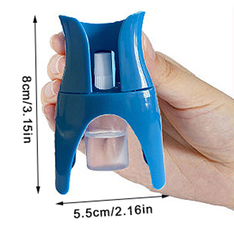 Oogdruppelhouder, hulpmiddel voor oogdruppelflesjes, oogzalfhouder, ooghulpmiddel, applicator, oogverzorgingshulpmiddel