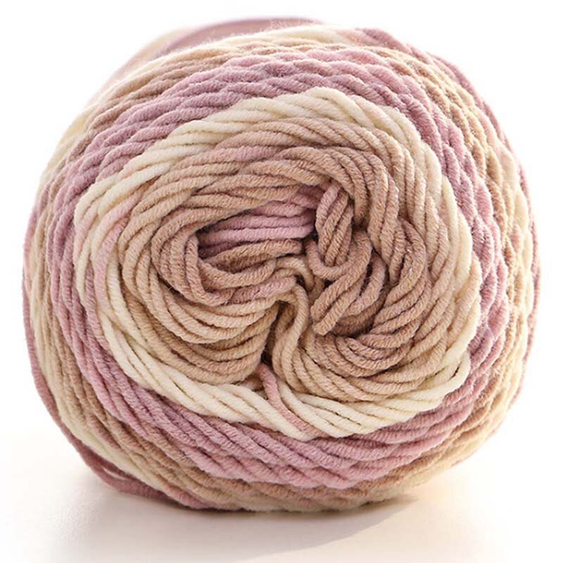 Naturlig blød silke mælk bomuldsgarn tykt garn strikning elsker tørklæder strikning uld hæklet garn vævet tråd diy sweater: 1