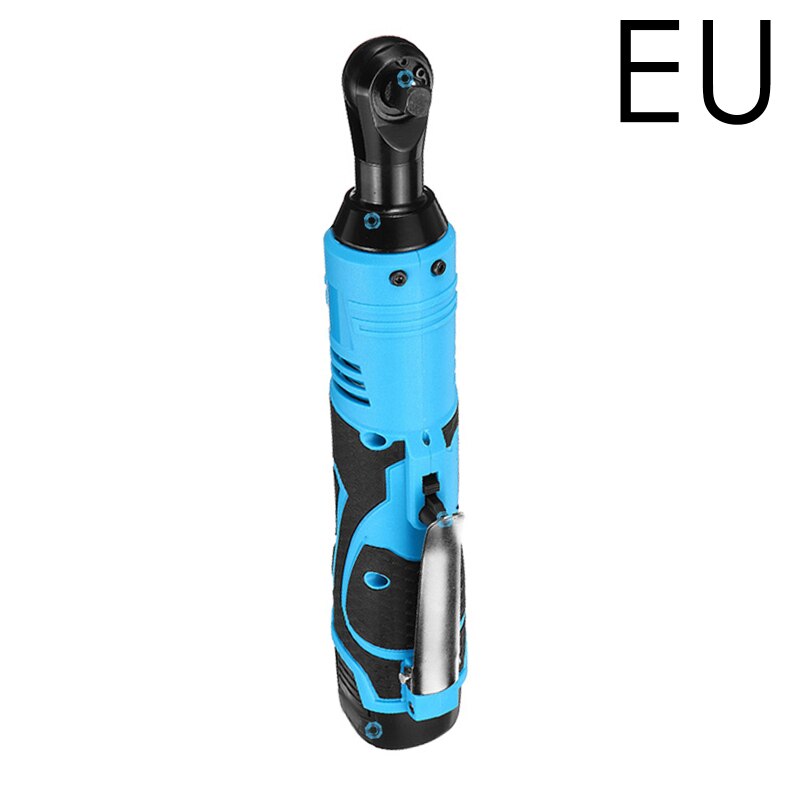 12V Electric Right Angle Torque Ratchet Wrench 3/8" Cordless Ratchet Wrench with Battery Set Rechargeable Car Repair Power Tools: EU PLUG-220V