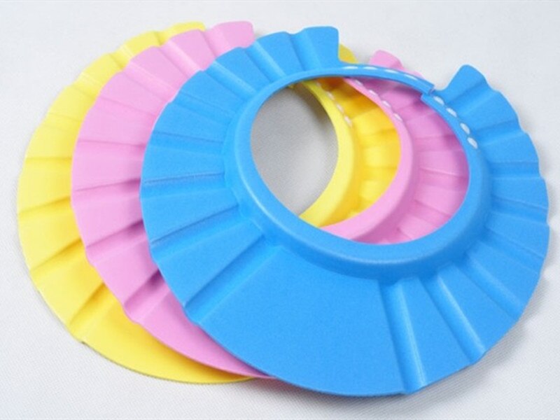 Newborn Baby Kids Soft & Adjustable Toddlers Hair Wash Washing Cap Hat Shampoo Bath Bathing Shower Safety Protecting Shield Baby