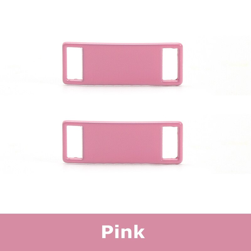 A-J01 Schnürsenkel Schnalle Schuhe Dekorationen Sneaker Bausätze Metall Schnalle Stilvolle und Geeignet für Alle Arten von Flache Schnürsenkel 15 Farben: Rosa