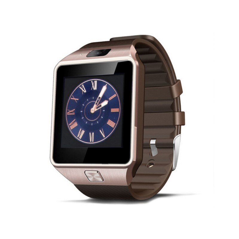 Touch Screen Bluetooth Smart Horloge Dz09 Met Camera Horloge Sim-kaart Smartwatch Voor Ios Android Telefoons Ondersteuning Multi Taal: Goud