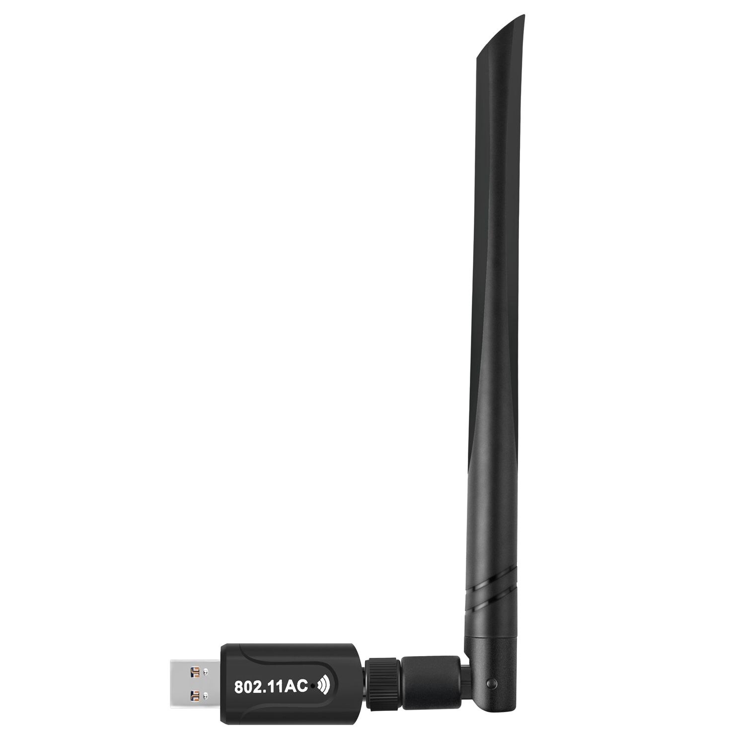 Usb wifi dongle adaptador 1200mbps de rede sem fio para computador portátil desktop antena