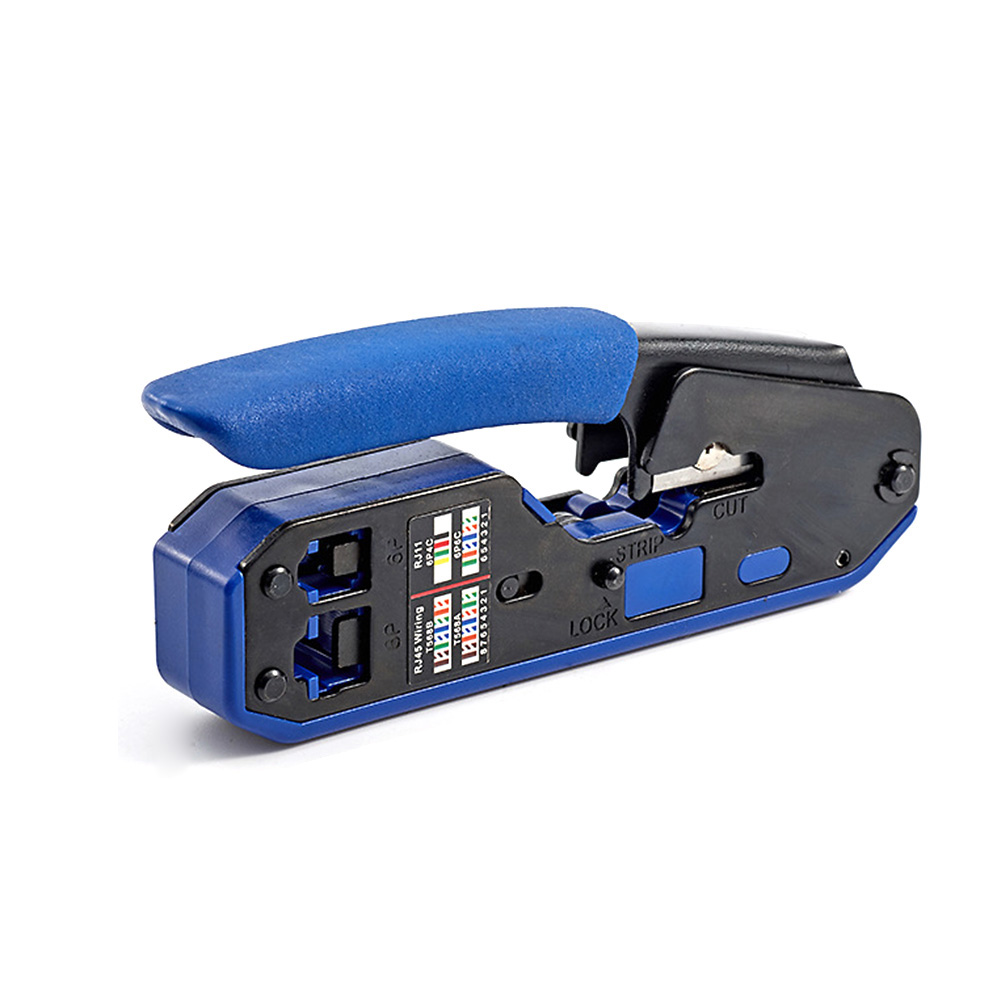 Multifunctionele Krimptang Elektrische Kabel Strip Clip Crystal Head Klemmen Netwerk Draad Squeeze Snijgereedschap
