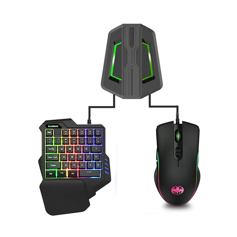 Gaming Keyboard And Mouse Kit For PS3 XBOX PS4 Switch RGB Backlit Ergonomic USB Wired 35 Keys Gamer Keyboards 3200 DPI Mice: GM06 G92B SW315