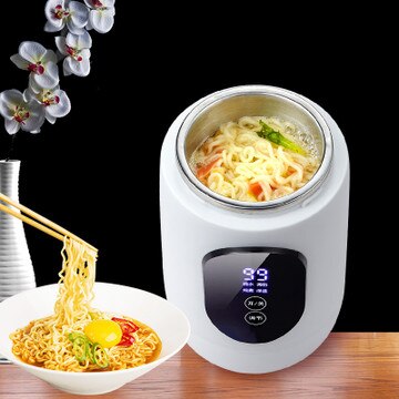 600ML wielofunkcyjny czajnik elektryczny ogrzewanie mleko garnek robić gotowania Dom podróż przenośny czajnik kubek gorącej wody gulasz butelka termiczna