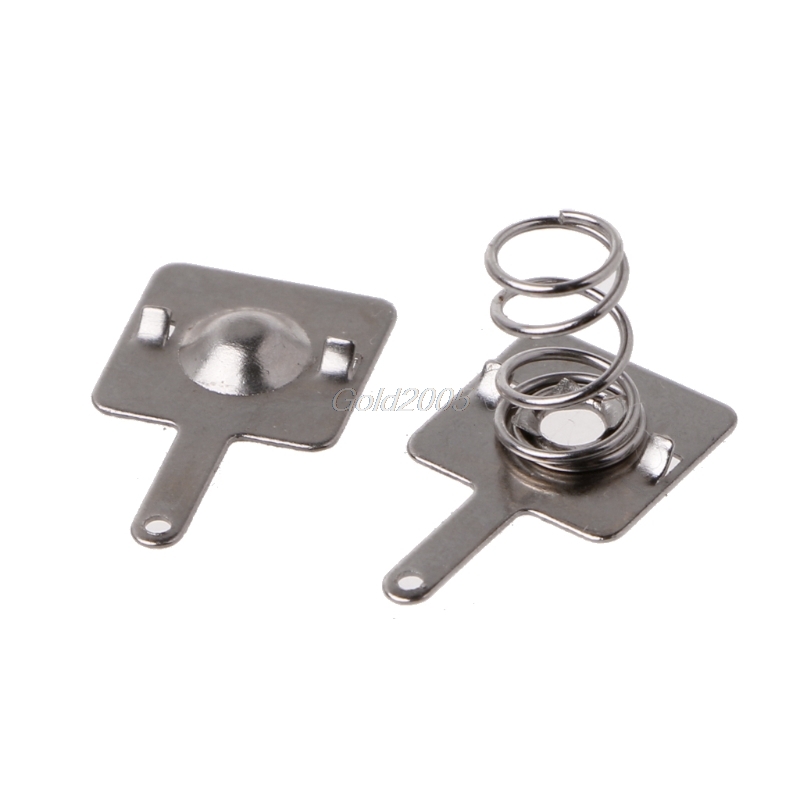 50 Pairs Metal Battery Spring Plate Set for AA AAA Positive Negative Contact July7 Whosale
