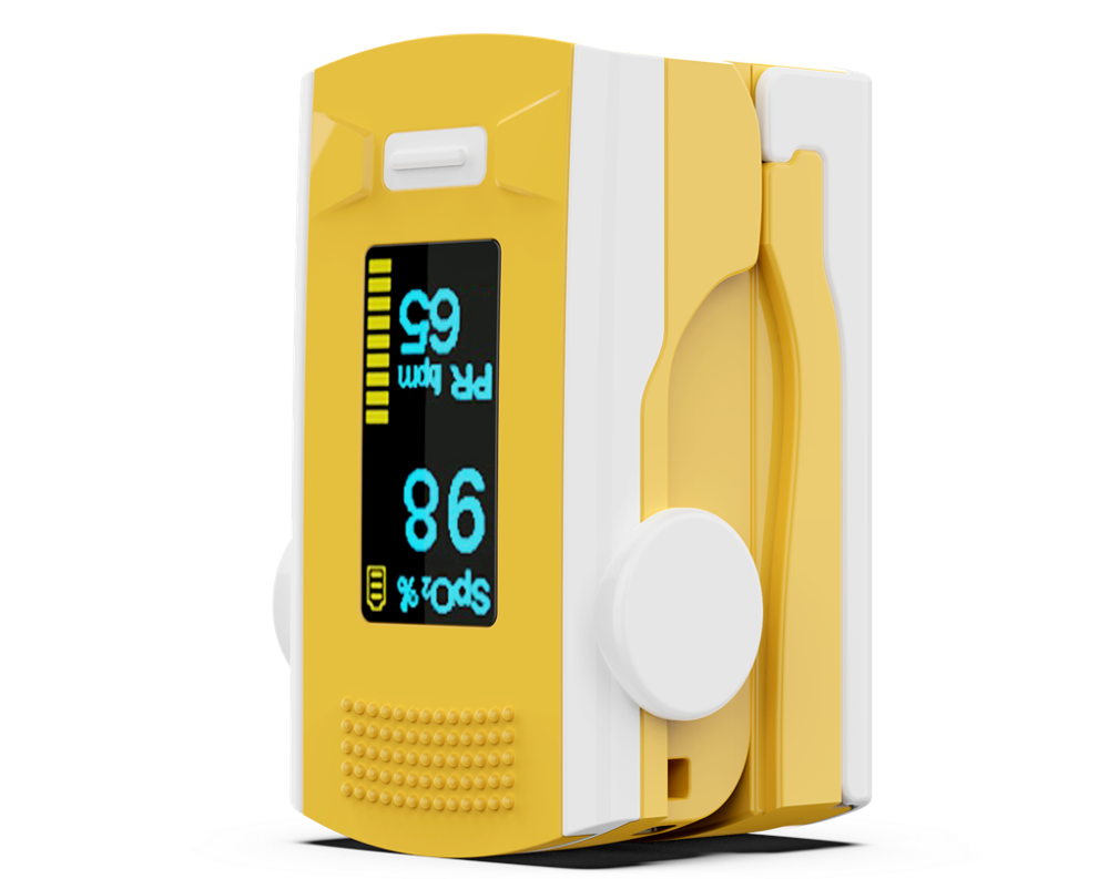 Beloven vingertop pulsoximeter de dedo pulso oximetro home familie pulsoxymeter vinger pulsoximeter led oled: Pro -m110- oranje