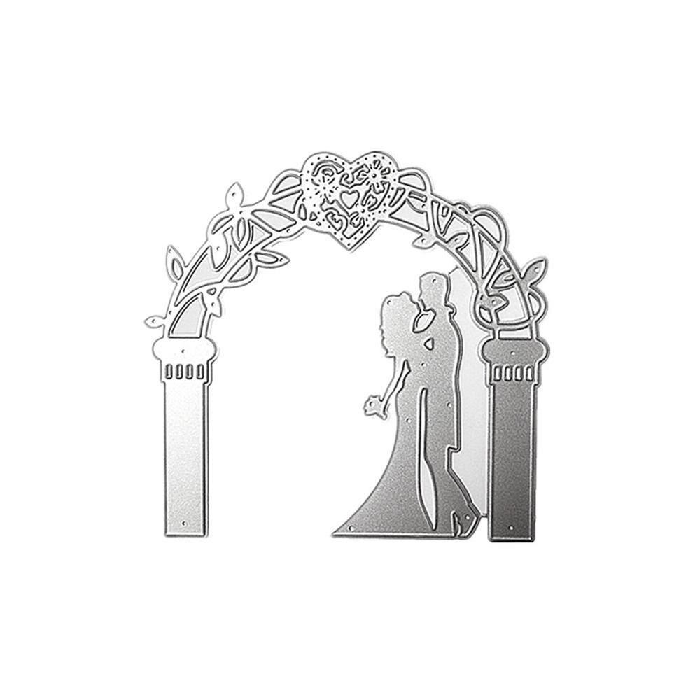 Wedding Bride and Groom Die Cuts Scrapbooking Metal Making Die Love Cuts Words Bird Dies Cutting For Card A7R8: Lovers