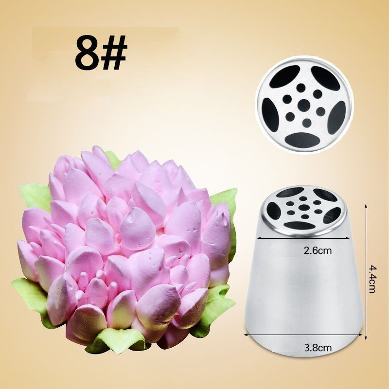 LIMITOOLS Russische DIY Gebak Cake Icing Piping Decorating Nozzle Tips Bakken Gebak Tool: Style 8