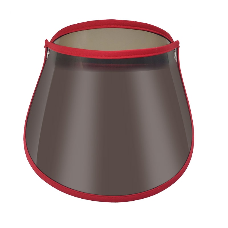 Sommer børns anti-dråbe sol hatte ansigt beskyttende ansigt skærm anti-tåge gennemsigtig tom top hat solskærm hat: 04