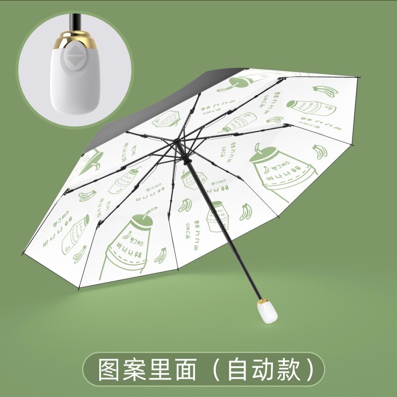 Kleine Opvouwbare Paraplu Patio Academy Outdoor Kids Corporation Paraplu Cartoon Leuke Pocket Regenschirm Huishoudelijke Producten BL50XS: Automatic style 3