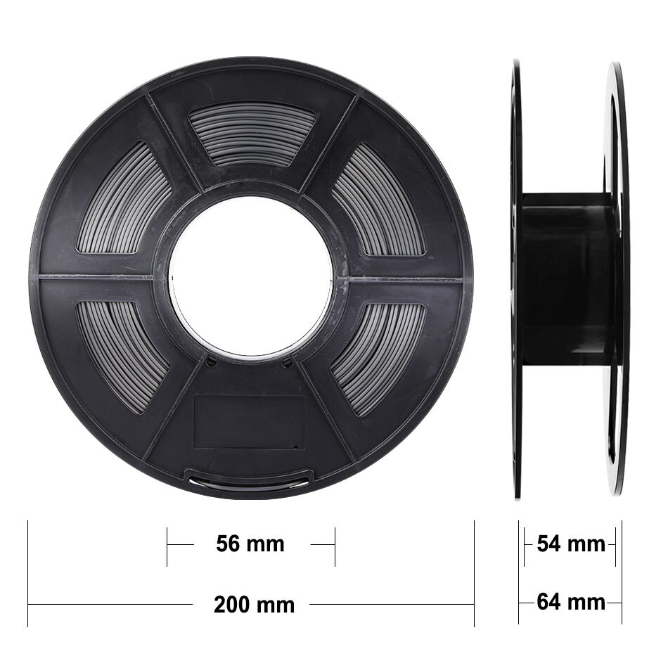 Enotepad Schwarz SEIDE Filament 3D drucker Filament 1,75mm verwicklung freies Toleranz +/-0,02mm 100% keine blase mit