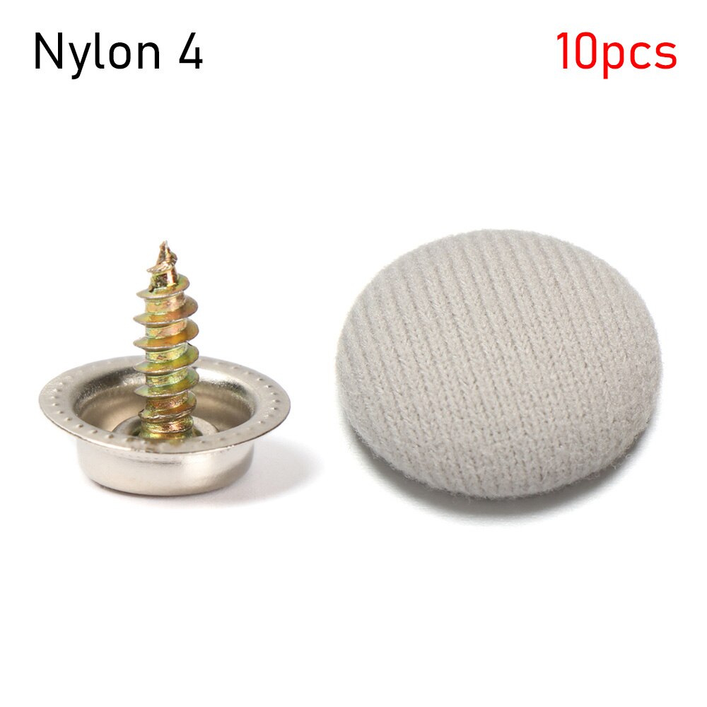 10Pcs Universele Auto Dak Reparatie Gespen Auto Interieur Plafond Doek Schroef Cap Headliner Klinknagels Retainer Automotive Care: nylon 4