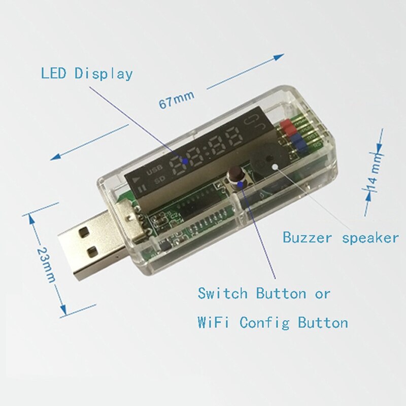 USB Wachhund USB Adapter Wachhund Karte LED-bildschirm Automatische Schleife Betrieb für Bitcoin BTC Bergmann