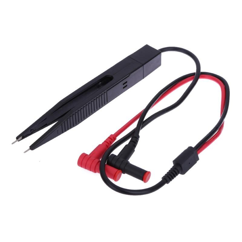 Multimeter SMD Inductor Test Clip Meter Probe Cable Tweezers for Multimeter Capacitor Components Resistor Capacitor Measure