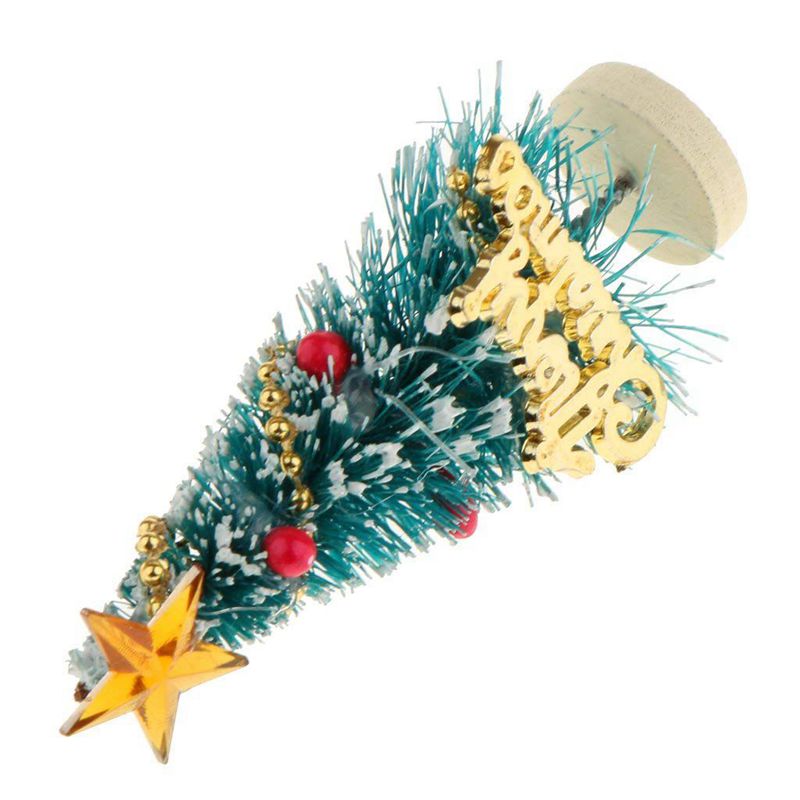 1: 12 Poppenhuis Miniatuur Kerstboom "Merry Christmas" Letters Board Houten Stand Decoratie